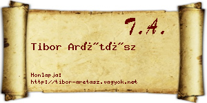 Tibor Arétász névjegykártya